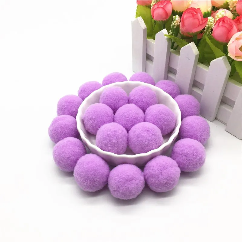 Pompoms 10mm 15mm 20mm 25mm 30mm Soft Pompones Fluffy Plush Crafts DIY Pompon BallsFurball Home Decor Sewing Supplies pom poms craft supplies 30-100pcs
