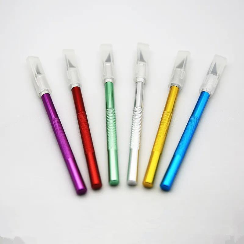 1 шт. [нейтральный] одинарный нож для резьбы по металлу Алюминиевый шесте наклейка