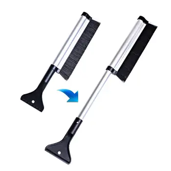 

Auto Care Retractable Extendable Telescoping Snow Brush Ice Scraper for Winter Car Vehicle Windshield with Stiff Bristle