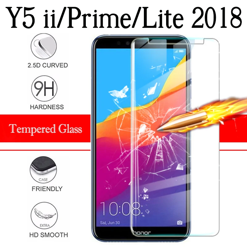 Защитное стекло для Huawei Y5 Prime 2018 Lite 5Y ii 2017 защитная крышка экрана очки Tremp 9h hwawei y5