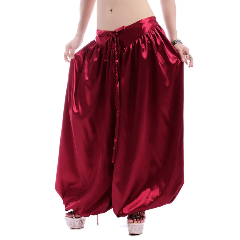 

New Silk imitation Pants American Tribal Style Belly dance Pant Bellydance Clothes Bellydancing Performance Costume ATS Bloomers
