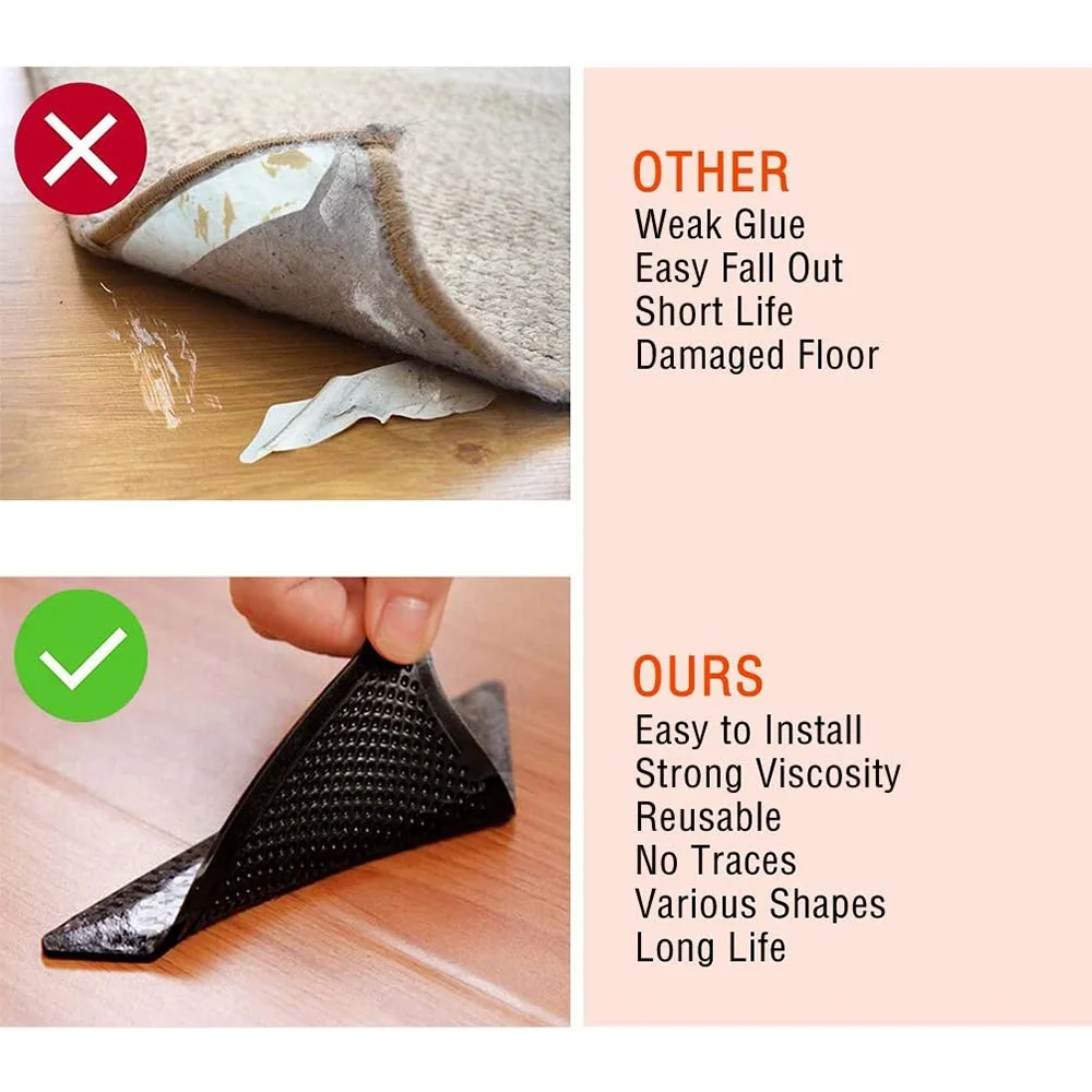 Многоразовый моющийся коврик 4 шт./компл. нескользящий Силиконовый безопасности