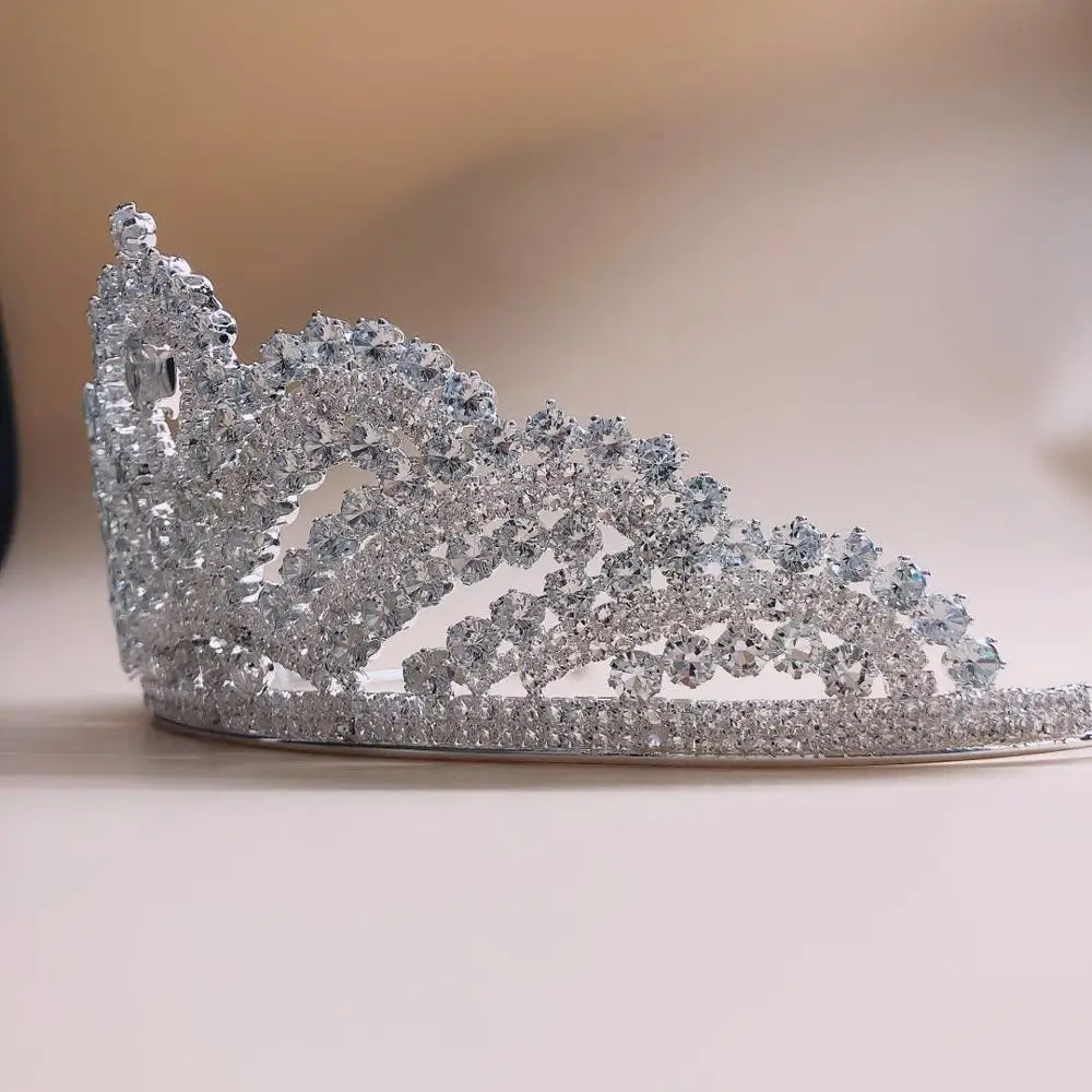 Wedding crown hair ornament retro bridal headdress Rhinestone Crystal headdress bridal crown Wedding Hair Ornament
