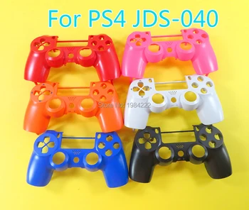 

8pcs For PS4 JDS-040 top case shell Front cover Faceplate replace with soft touch finish For PlayStation 4 games Controller