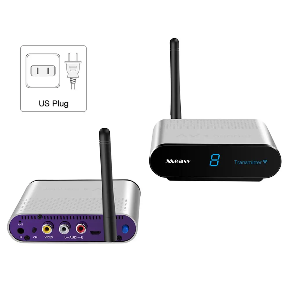 

AV220-2 Wireless Video Transmitter Receiver IR Remote Signal Transmission TV Box Wireless Sharing Transmitter Receiver