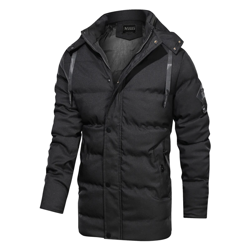 Зимняя мужская куртка-20 градусов, утолщенная теплая парка, пальто с капюшоном, модные флисовые мужские ветрозащитные куртки, верхняя одежда, Jaqueta Masculina