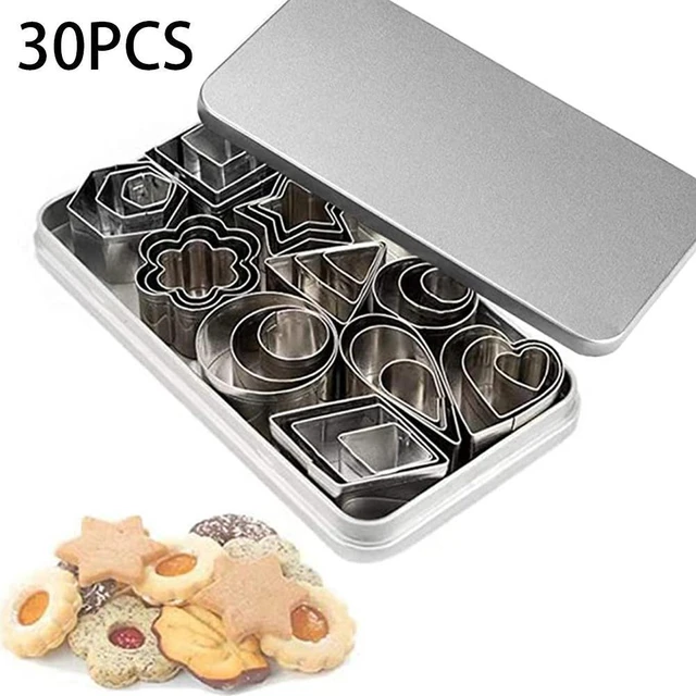 12pcs Assorted Shape Pastry Cutters Cake Cookie Biscuit Cutter Set Baking  Mold