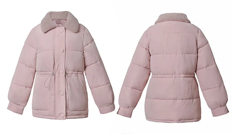 Модная осенне-зимняя куртка, Женское пальто, короткая тонкая парка на молнии с воротником-стойкой, плотная теплая зимняя верхняя одежда