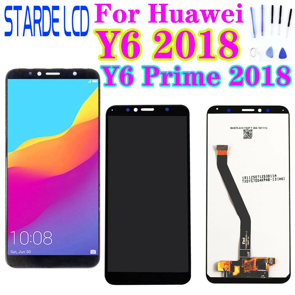 

New For Huawei Y6 2018 LCD Display Touch Screen ATU L11 L21 L22 LX1 LX3 L31 L42 For Huawei Y6 Prime 2018 LCD Screen