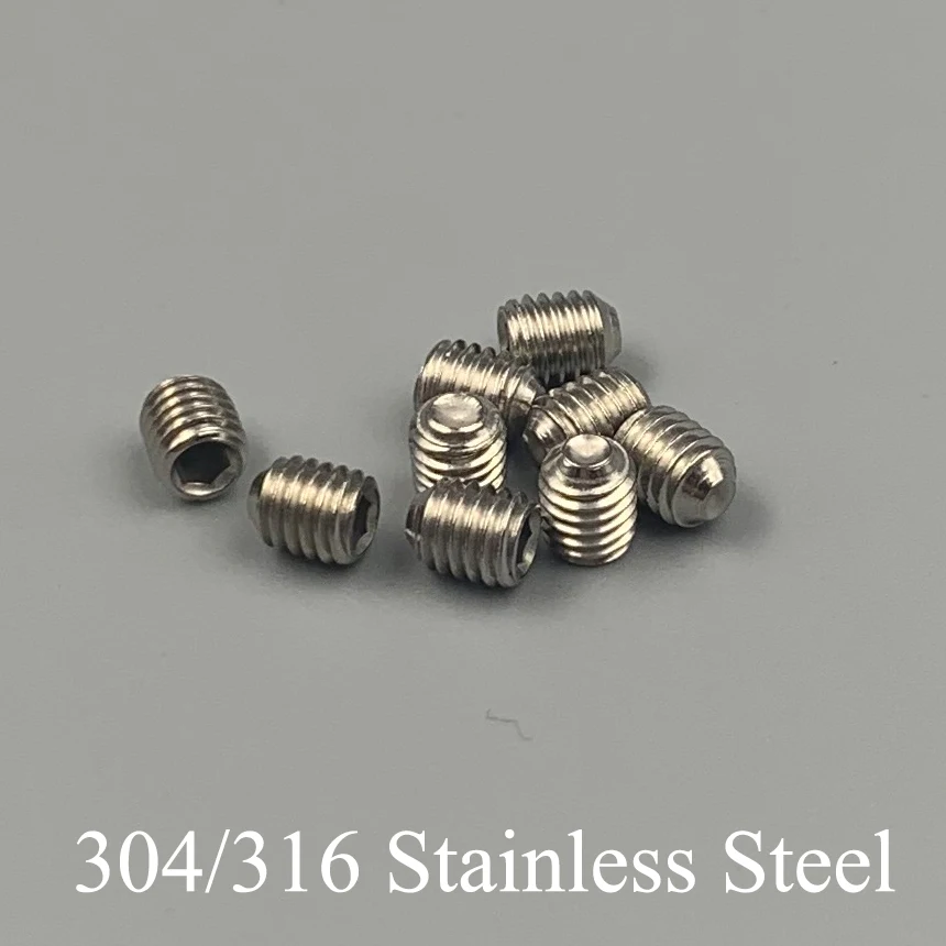 M5 * 5 M5x5 6 M5x6 316 нержавеющая сталь 316ss DIN916 Внутренняя шестигранная розетка