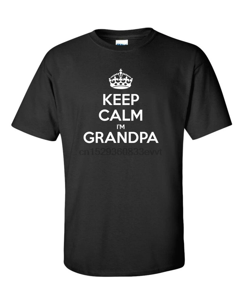 Забавная Мужская Футболка KEEP CALM я Дедушка подарок дедушке | одежда