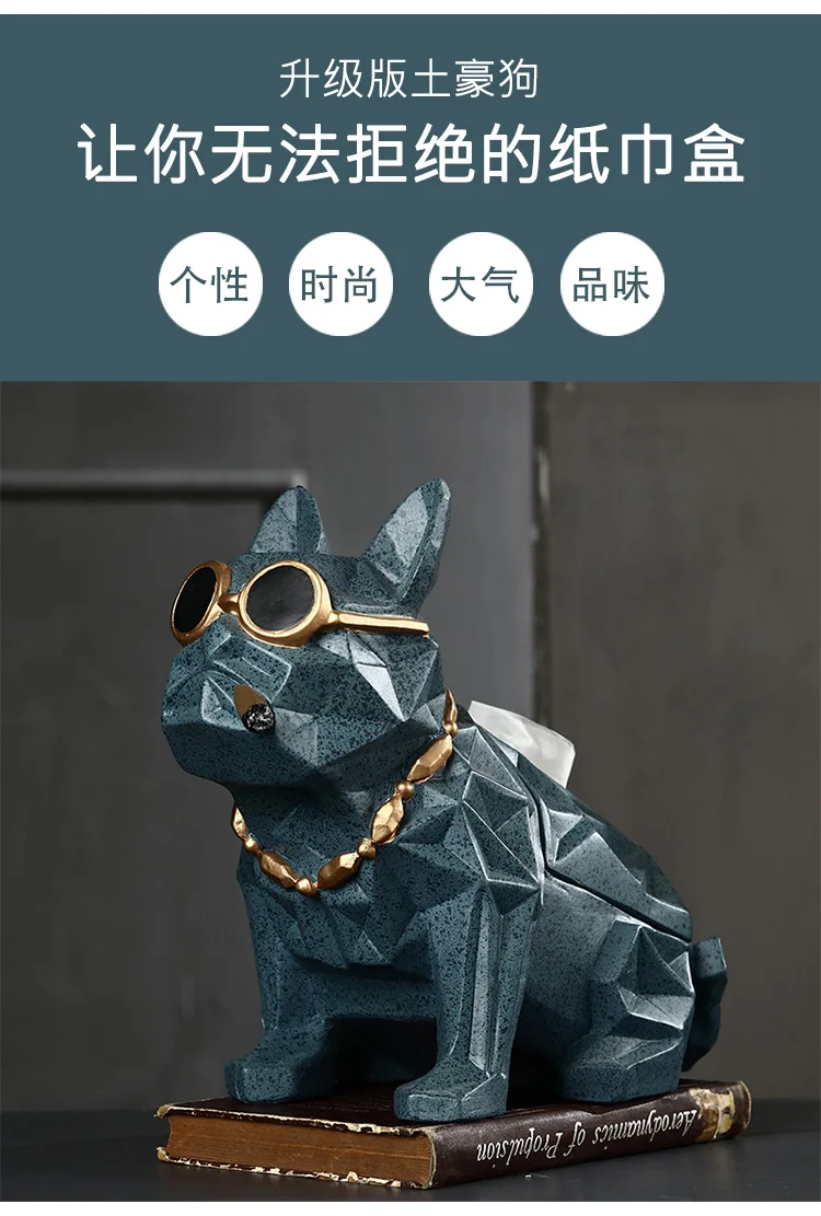 Европейская роскошная тканевая коробка lucky horse, креативная статуя животного, смоляная тканевая коробка с лошадью, милая собачка, тканевая коробка, бытовая тканевая коробка