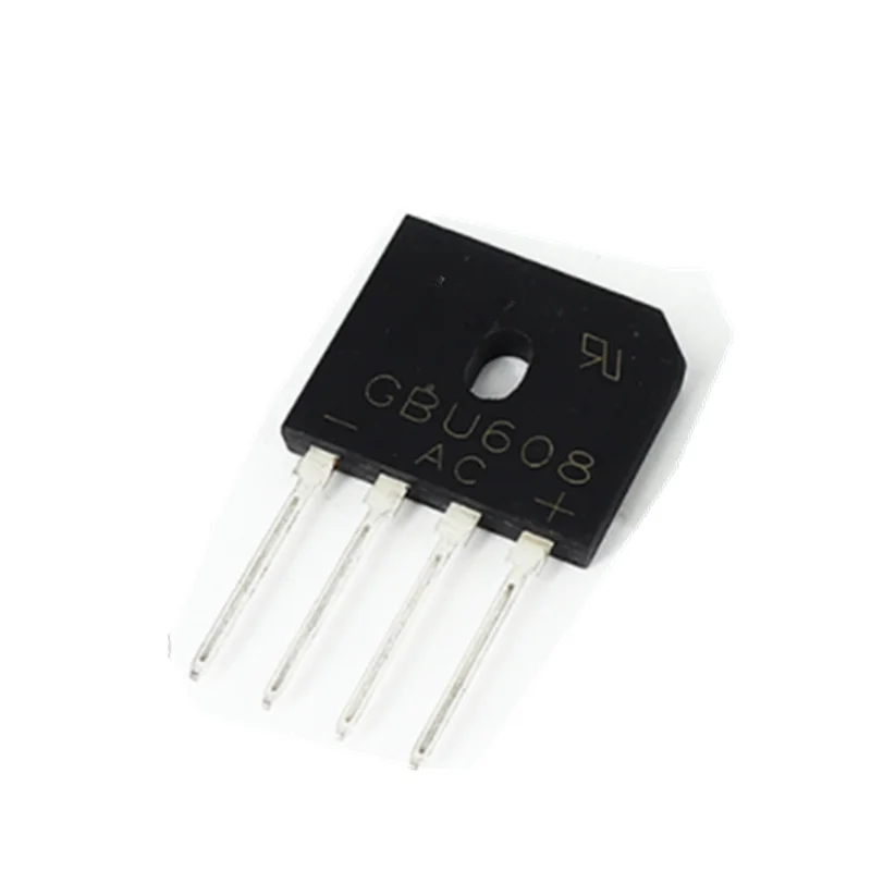 10pcs/lot GBU406 GBU408 GBU410 GBU606 GBU608 GBU610 GBU806 GBU808 GBU810 GBU1010 GBU1510 GBU2510 Bridge Rectifiers voltage rectifying device