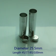 200pcs Dental Lab Aluminum Tube Empty Can Dental Cartridges With Cover For Flexible Acrylic Denture Laboratory Empty Cartridge