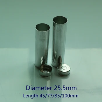 

200pcs Dental Lab Aluminum Tube Empty Can Dental Cartridges With Cover For Flexible Acrylic Denture Laboratory Empty Cartridge