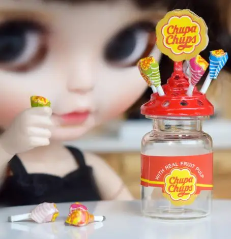 1pcs lollipop 1/12 масштаб ролевые игры миниатюрный кукольный домик супермаркет магазин кукла еда напиток Декор Аксессуары игрушка - Цвет: 1pcs lollipop