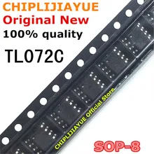 10 pces tl072c sop8 tl072cdr tl072cd tl072 072 sop-8 smd chipset ic novo e original