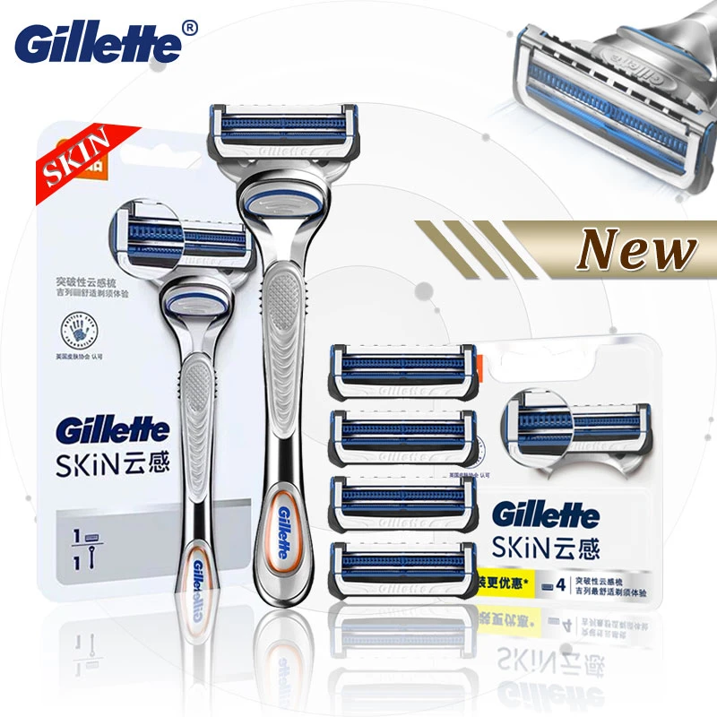 Gillette Skinguard Sensitive Skin Razor Shaver For Shaving Razor Include Handle And Safety Replacement Razor Blade Heads New Razor Aliexpress
