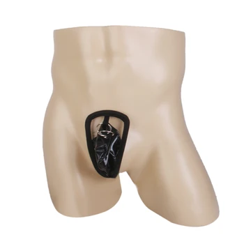

Men Male Wet Look Pouch Ring C-string Underwear Invisible Panties Thong Men's Sexy Panty Leather Briefs Exotic Costume