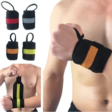 Support Training Weightlifting Wristband Bandages Bracers Striped Pattern 1 PC