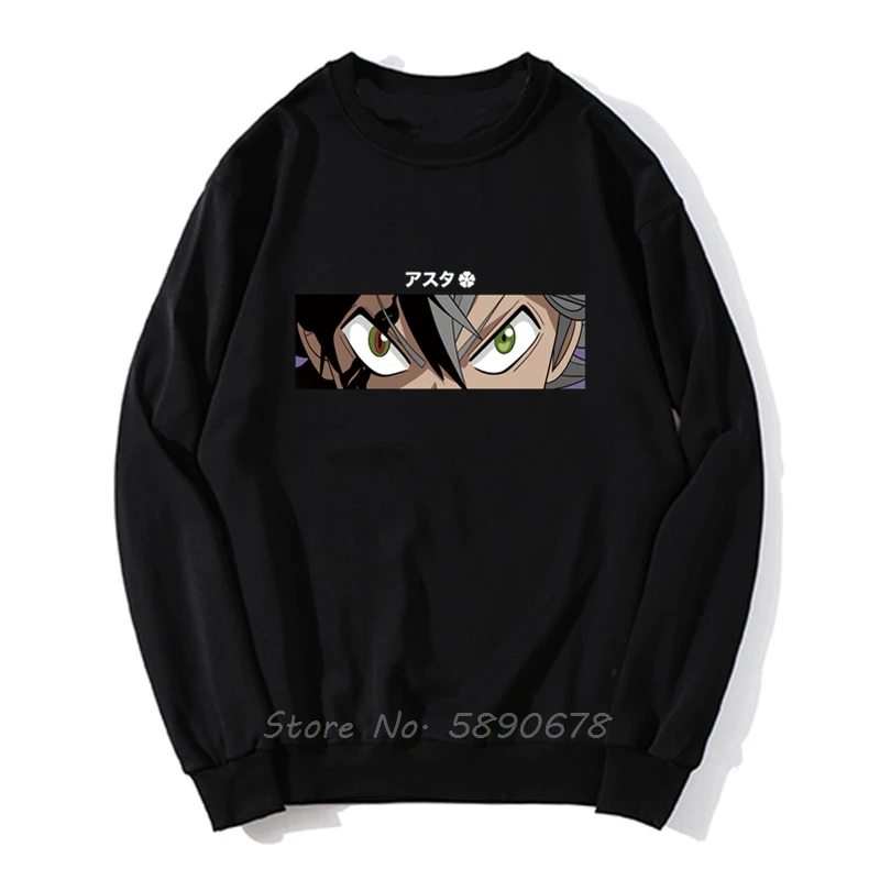 Asta Box Black Clover Hoodies Crewneck Japanese Anime Men Autumn Winter Hoodie Pullover Sweatshirt Harajuku | Мужская одежда