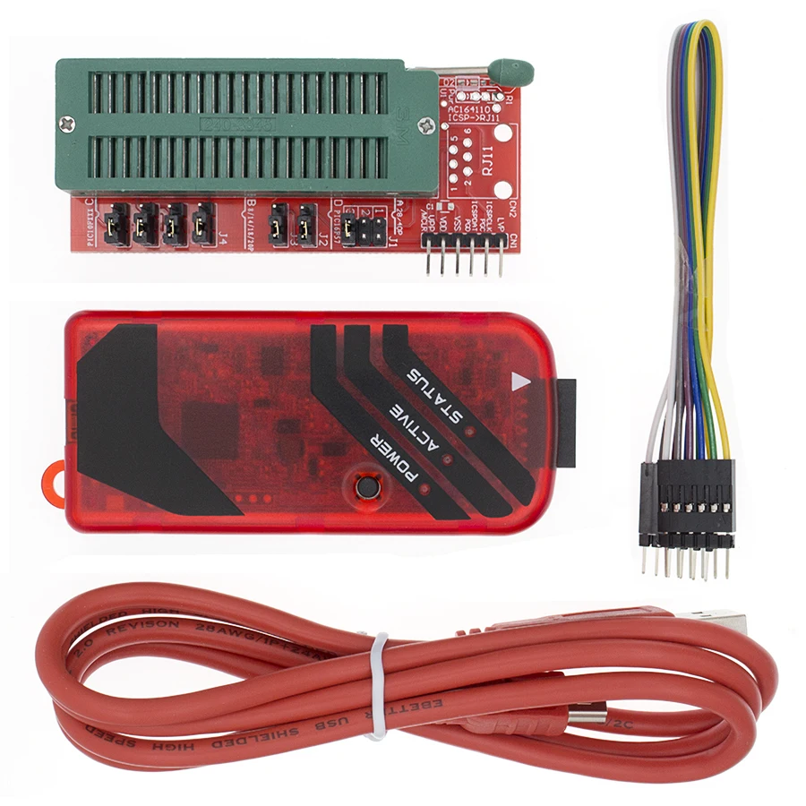 PICKIT3 PIC KIT3 PICKIT 3 Programmer Offline Programming Microcontroller Chip Monopoly+PIC adapter seat | Электронные компоненты