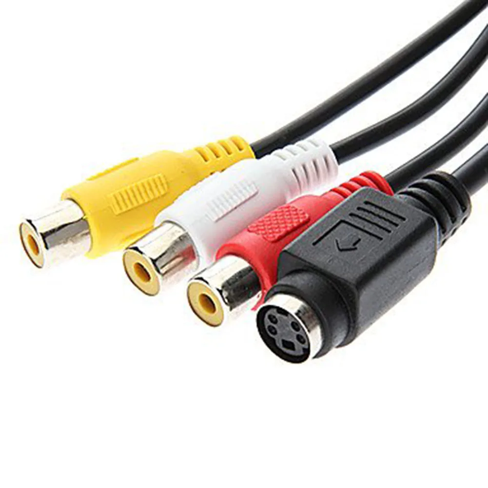 Композитный прочный HD AV tv Out VGA SVGA к S-Video аксессуары портативный практичный ПК 3 Кабель-адаптер