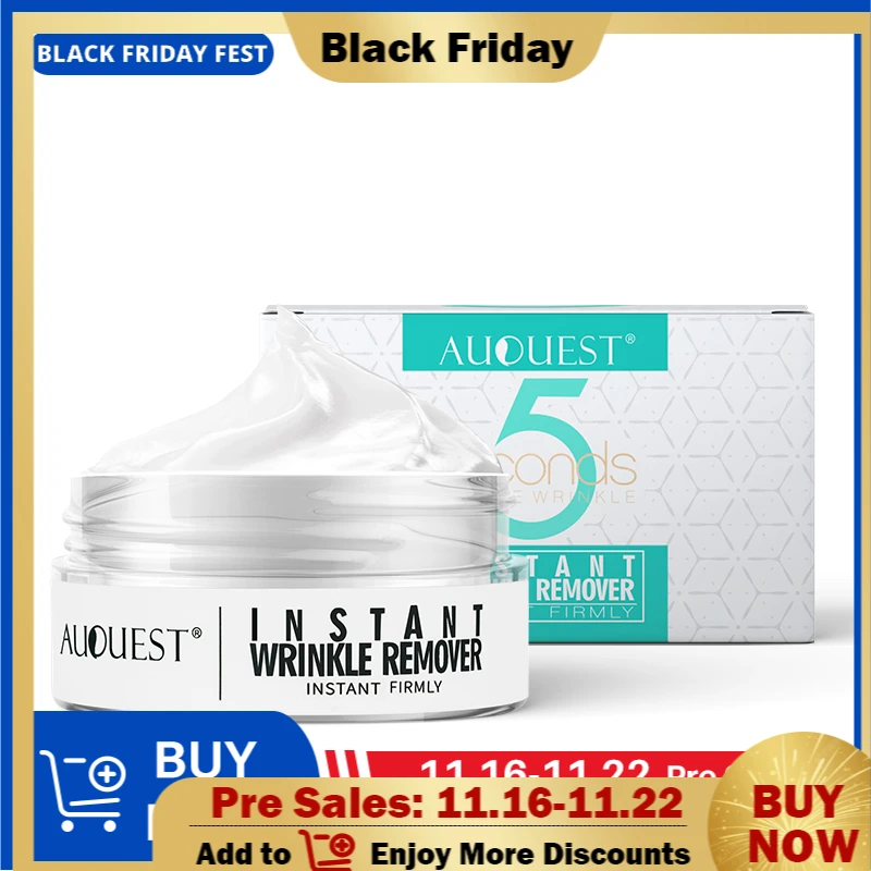 

New AuQuest 5 Second Wrinkle Remover Instant Firmly Anti-aging Moisturizing Remove Fineline Face Cream for Sagging Skin Care 20G