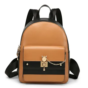 

High-end JOSEPHAMANI Brand women Backpack new genuine leather Fashion lock mochila free shipping