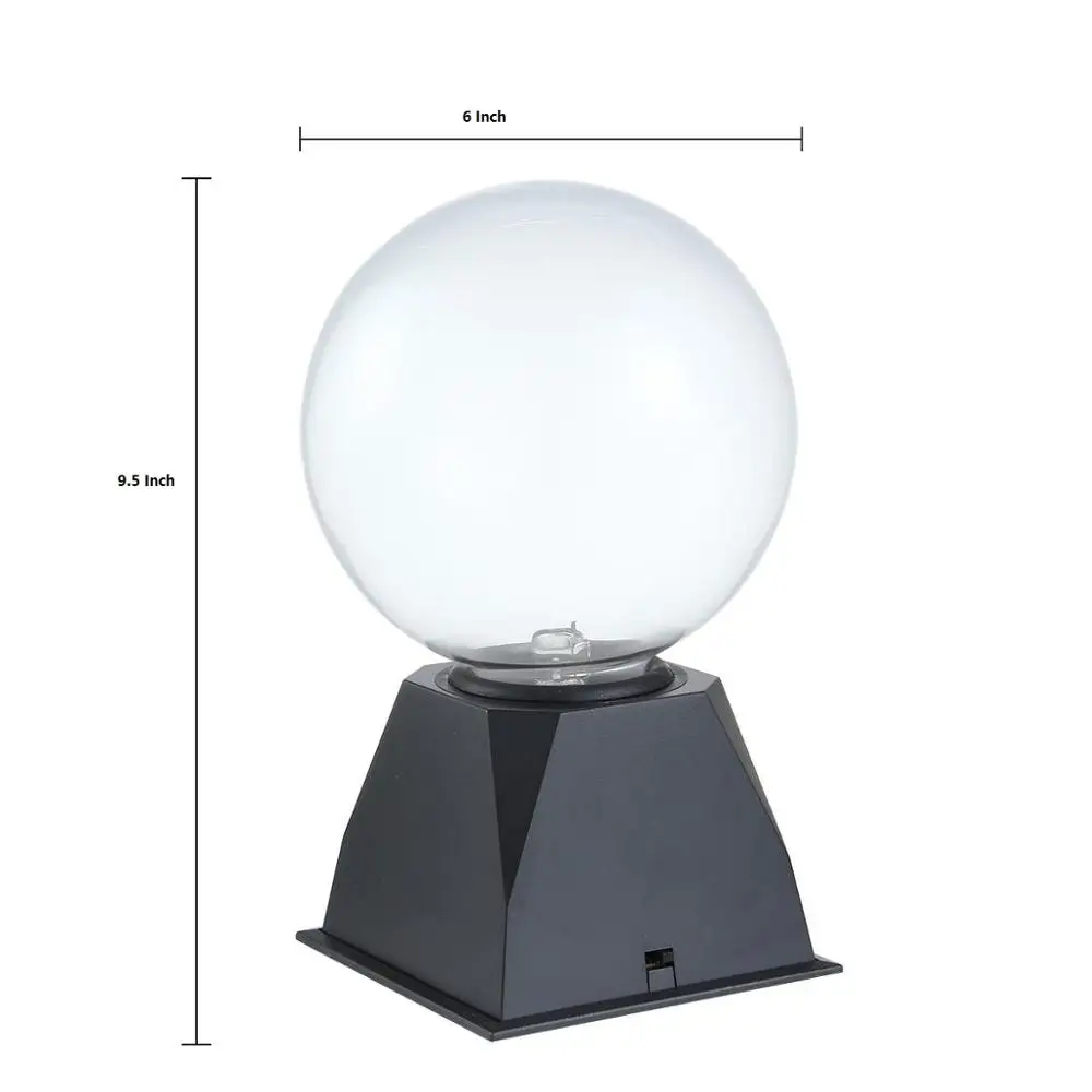 Blue Light 6 Inch Фантастический магический плазменный шар для дома, ночная комната, украшение, сенсорная звуковая настольная лампа, сфера, светящийся Глобус " 4" " 8" 5" - Цвет: Blue Light 6 Inch