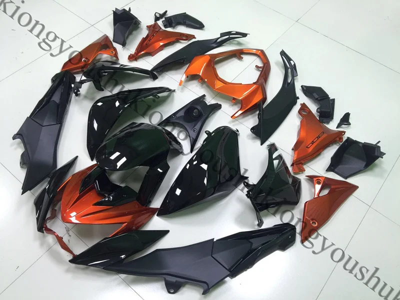 Оранжевый Новогодний Мотоцикл Обтекатели для kawasaki z800 2013 Обтекатель Набор инъекций хорошее качество Крышка Сиденья Оранжевый Черный - Цвет: Оранжевый