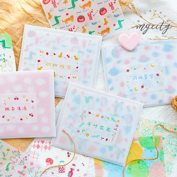 

20Sets/lot Memo Pads Sticky Notes Creative Small collection of sulfuric acid Scrapbooking Stickers Office School stationery