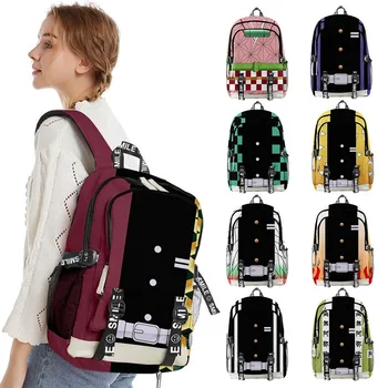 

Anime Ghost Slayer 3D Digital Color Printing School Bag Traveling Bag Tide