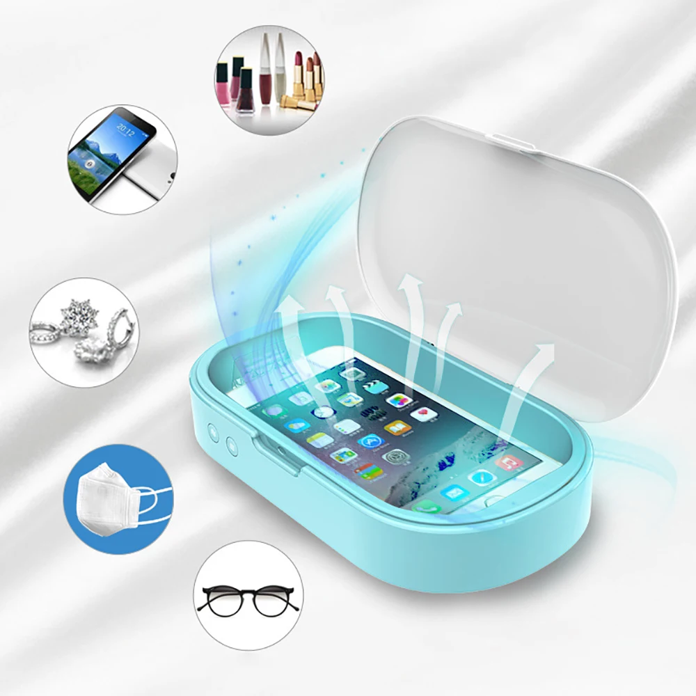 

Sterilizer Box Automatic UV Sterilizer Box for Mobile Phone Masks Watch Glasses Toothbrush Sterilizer Disinfection Box for Use