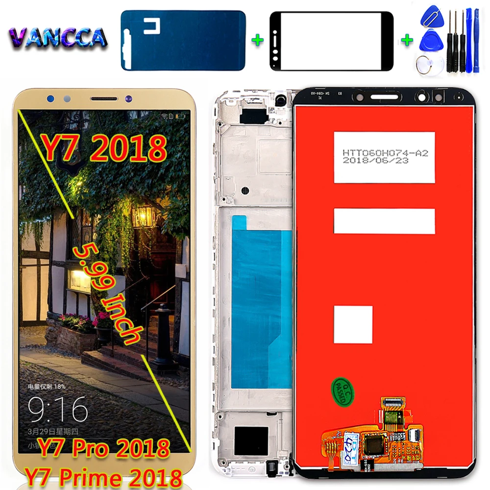 Huawei Y7 2018 / Pro премьер ЖК дисплей 5 99 дюймов сенсорный экран 1440*720 дигитайзер сборка