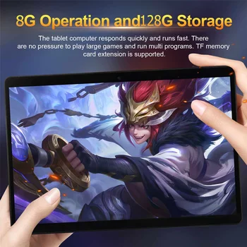 

9.6 Inch Android 8.0 Tablet Octa Core 8G RAM 128G ROM Tablets 1280*800 IPS LCD Dual SIM Card 8G Tablet Pc 800W + 1300W Camera