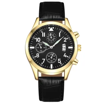

Watches 2020 Popular Men's Leather Watch With Calendar Function Plus Luminous Function Watch часы мужские relogio masculino