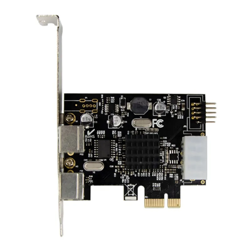 Adaptador de Expansão Pci-e Dual Port Ps2 Placa Externa Ps2 Dispositivo de Expansão Plug And Play para pc Cartões para acréscimos - Imagem 3