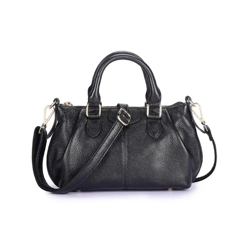 ABL-8962 Black LOMANTINA/брендовая повседневная женская сумка на плечо; женские сумки из натуральной кожи; женская сумочка высокого качества; большая сумка-тоут - Цвет: ABL-8962 Black