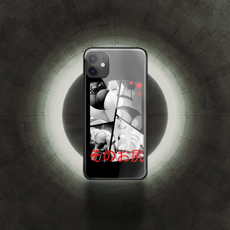 Hentai Ahegao Anime for iPhone 2020 SE 6 6s 7 8 plus x xr xs 11 Pro max tempered glass phone cases cover soft silicone | Мобильные