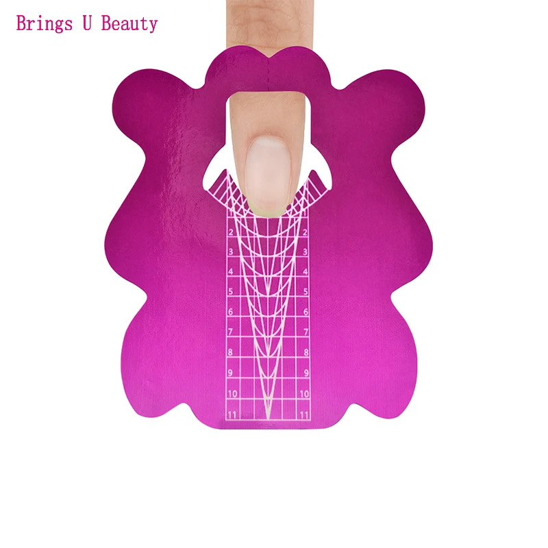 Self-Adhesive Nail Form Stickers for Nail Tips Extension