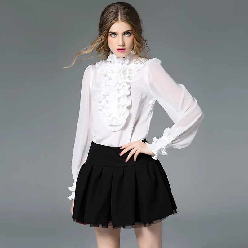 white chiffon ribbon silk blouse for women high quality long sleeve plus size sexy casual office dress shirts clothes dropship white chiffon ribbon silk blouse for women high quality long sleeve plus size sexy casual office dress shirts clothes dropship