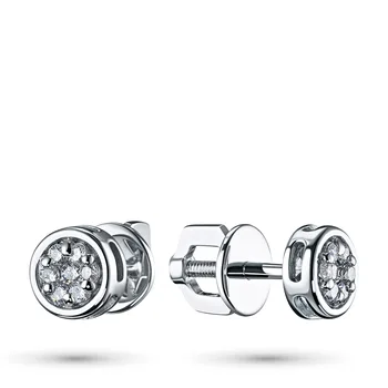 

Pusety of white gold with diamonds e0901ps12152700