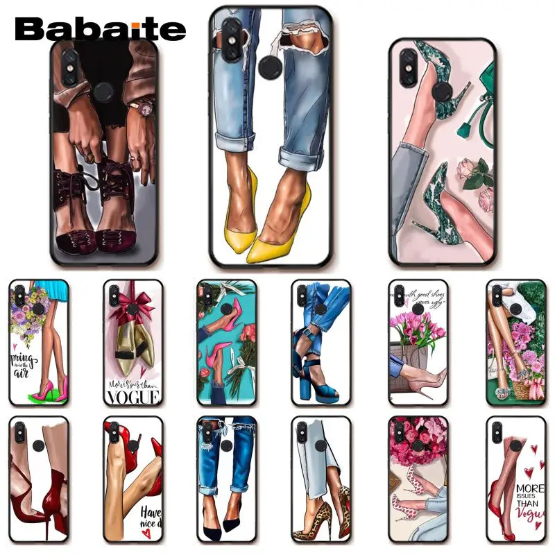 Чехол для телефона Babaite VOGUE Princess Girl на высоком каблуке Xiaomi mi5 6 A1 A2 Lite Mi9 9SE mi8lite 8explorer