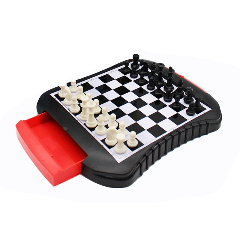 

High Quality Drawer Chess Board Chess Plastic Chess Puzzle Chess Game Magnetic Chess Pieces Child Entertainment Gift Board Games