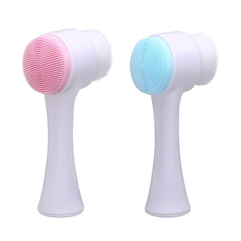 

Soft Pores Deep Cleansing Blackhead Removing Silicone Face Care Cleaner Silicone Wash Deep Pore Skin Care Brush Makeup Tools