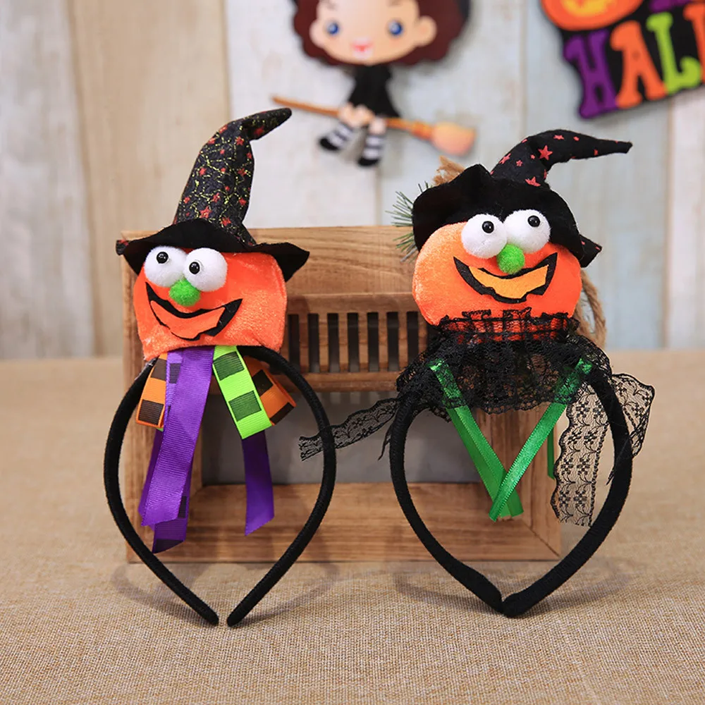

Halloween Christmas Headband Pumpkin Headwear Ears Girls Hairband Party Props Accessories Serre Tete Noel 2019 Dropshipping #