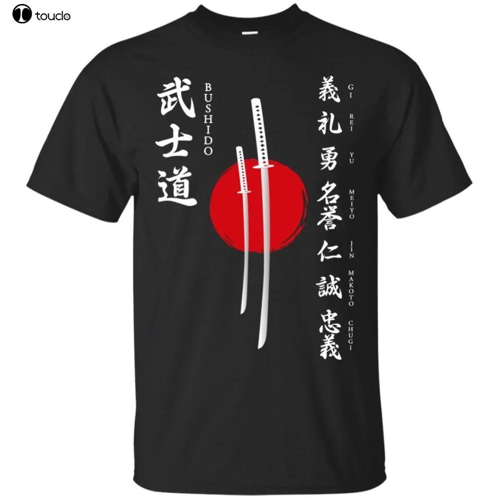 

BUSHIDO Japanese Samurai 2019 Men's Short Sleeve T-shirt Summer Tee Tops Hot Trend