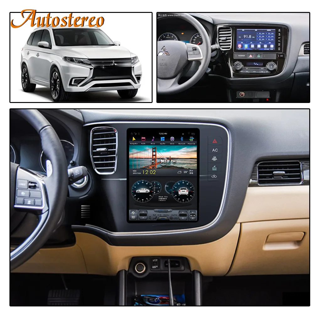 Android 9,0 4 Гб ОЗУ Tesla стиль автомобиля gps навигация для Mitsubishi Outlander- радио Coche головное устройство мультимедийный плеер