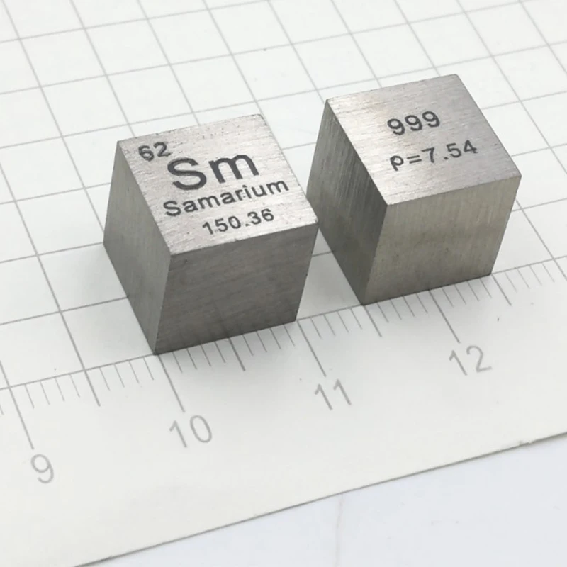 99.9% чистоты samarium Металл жажда плотность куб Sm 10 мм 7,45 г/шт. резные элементы, таблица слитков/гранул